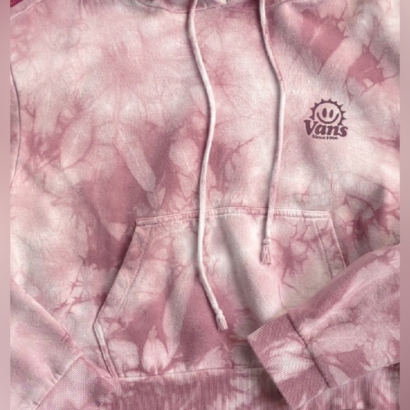 Vans Pink Tie-Dye Sweatsuit Hoodie with Matching Joggers Medium - Picture 3 of 9